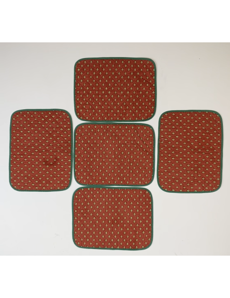 Set de table  orange lot de 5