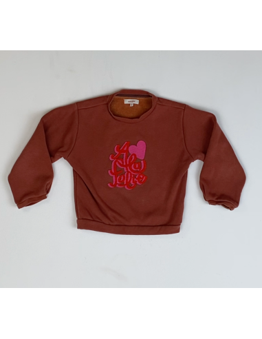 Pull vintage avec inscription