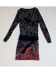 Desigual-Robe à motifs...