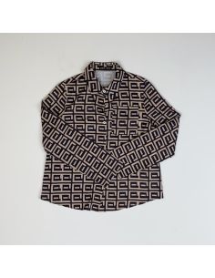 Chemise à motifs géométriques