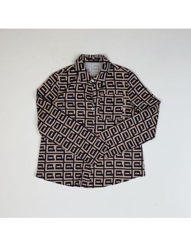 Geometrisch patroon shirt