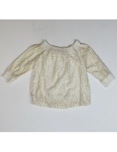 Witte blouse met decoratie