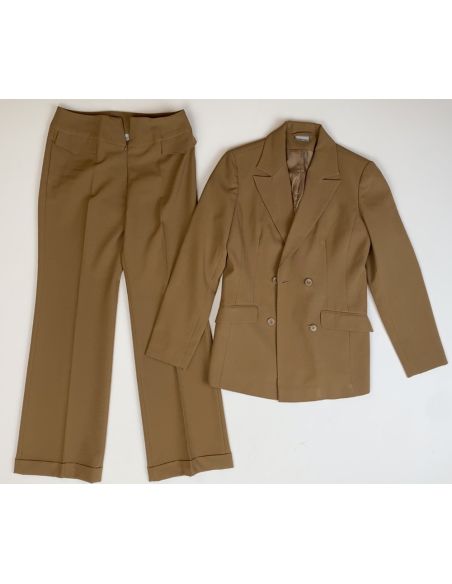 Bruine blazer en broek set