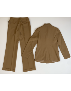 Bruine blazer en broek set 2
