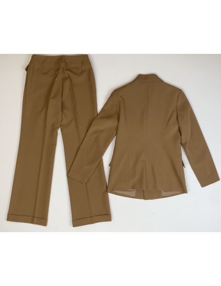 Bruine blazer en broek set