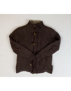 Gilet en laine brun