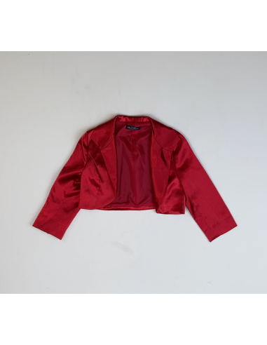Veste rouge en satin
