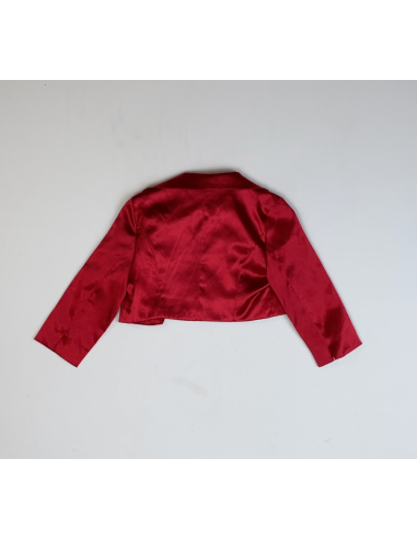 Veste rouge en satin