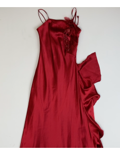 Elegante rode lange jurk