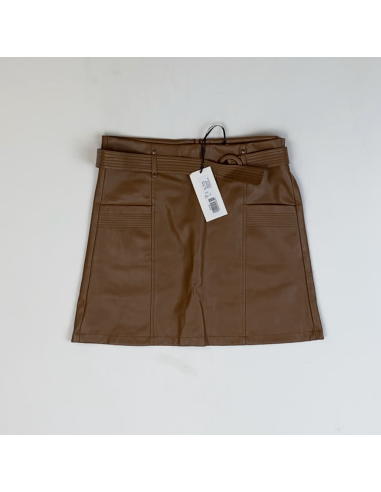 Bruine leren rok