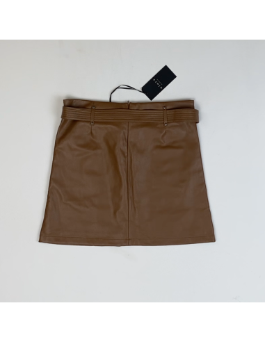 Bruine leren rok