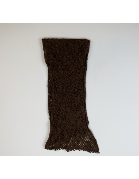 Châle en textile marron
