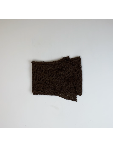 Châle en textile marron