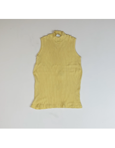 Débardeur jaune à col montant