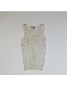 Witte mesh tanktop