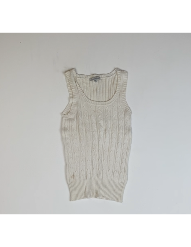 Witte mesh tanktop