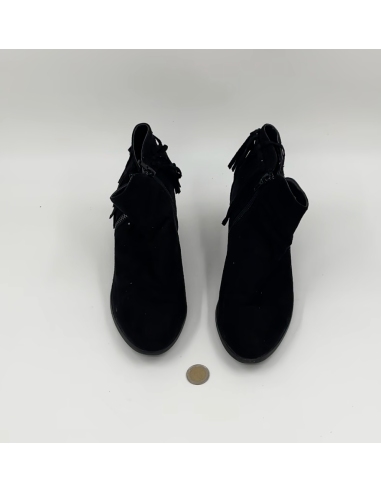 Bottes noires en suède
