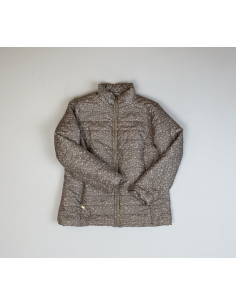 Beige gewatteerde jas 2