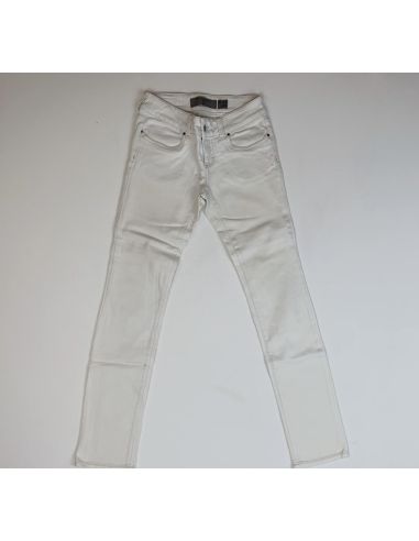 Slanke witte broek