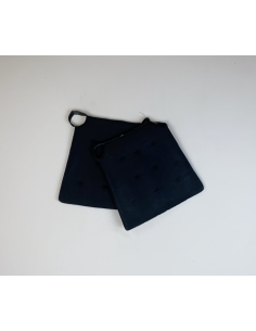 Coussins de chaise noirs