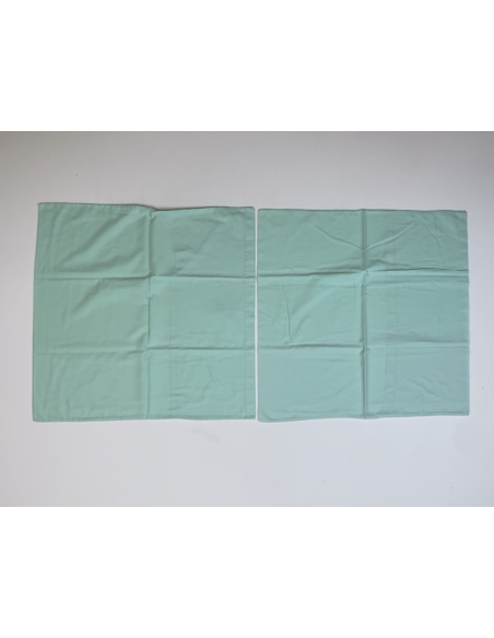 2 Taie d'oreiller de couleur verte