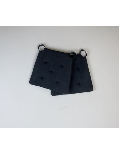Coussins de chaise noirs