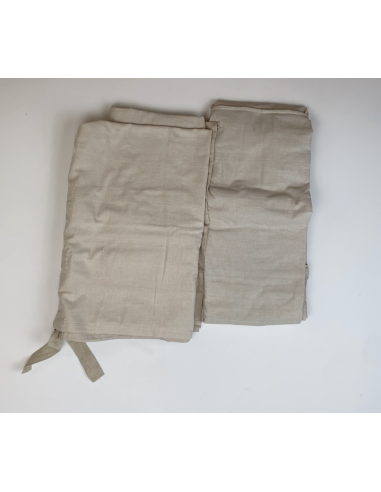 Tenture beige en lin