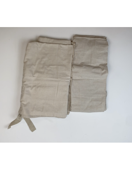 Tenture beige en lin