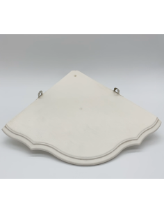 Witte wandplank
