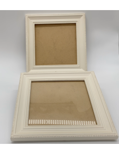 Witte fotolijsten set van 2