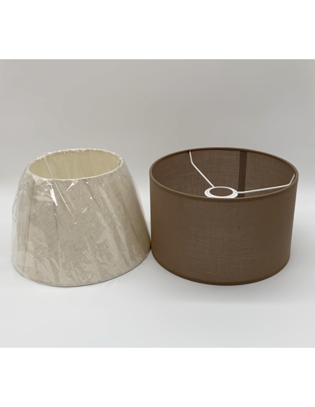 Abat-jour en tissu lot de 2