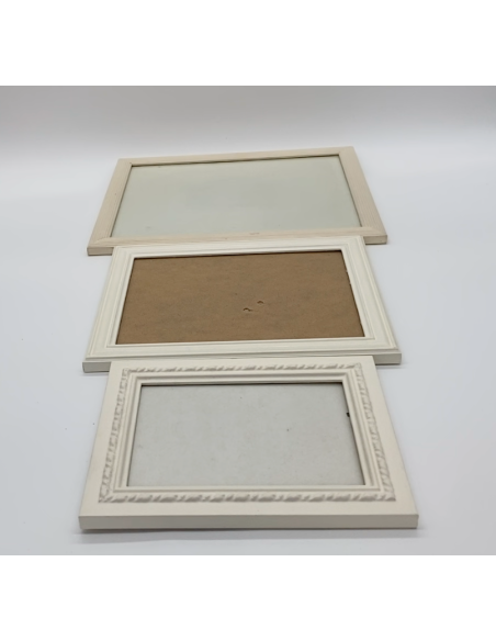 Cadres photo blancs lot de 3