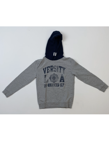 Sweat à capuche gris