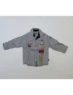 Kinder gestreept Cars shirt