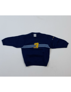Blauwe Adidas trui met logo