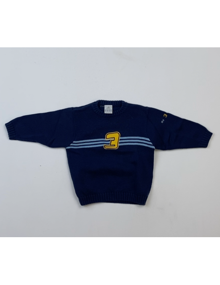 Pull Adidas bleu avec logo