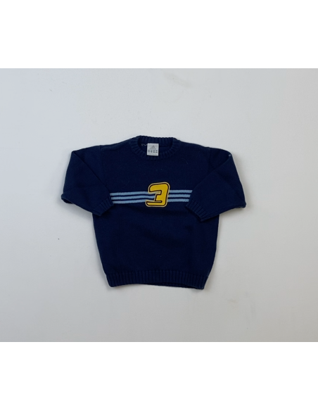 Pull Adidas bleu avec logo