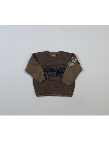 Versleten sweatshirt met print