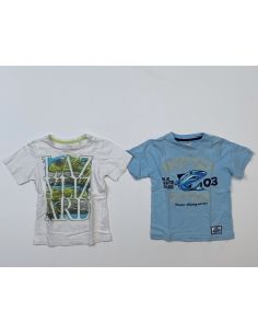 Kinder T-shirts, set van 2