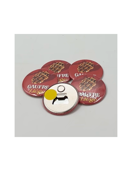 Magnet et décapsuleur 'Le Cuberdon' Artisan belge.