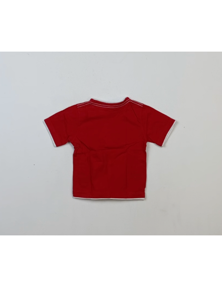Bony Fellow rood t-shirt met dinosaurusmotief