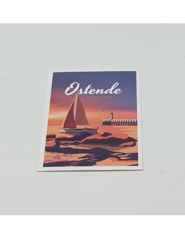Carte postale ''Ostende'' - L'affiche...