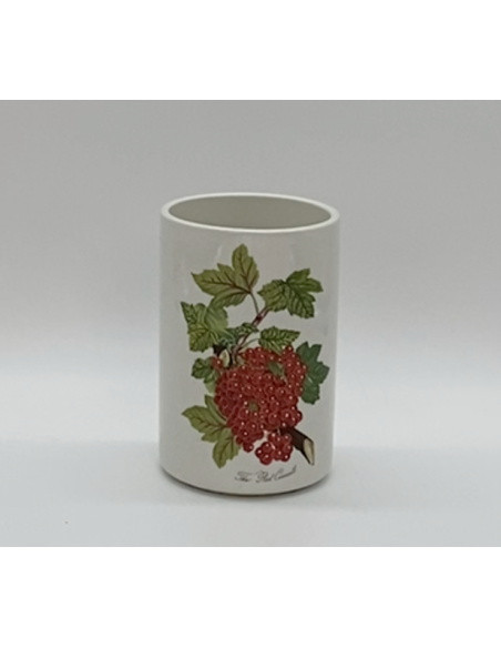 Decoratieve vaas met rood bessenpatroon