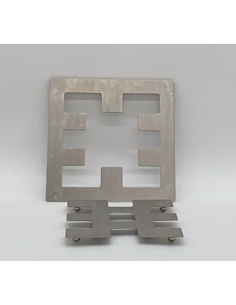 Support plat en métal