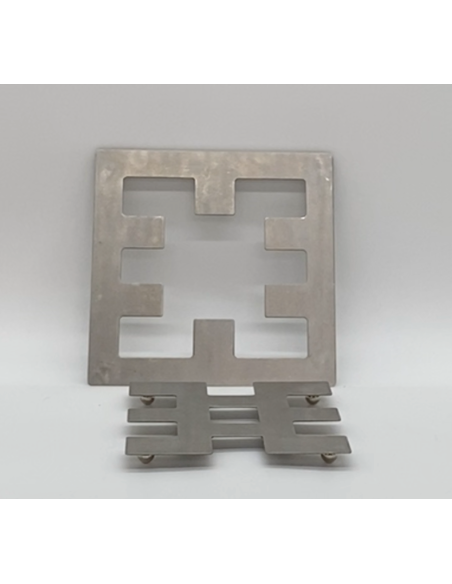 Support plat en métal