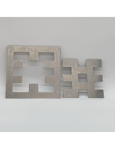Support plat en métal