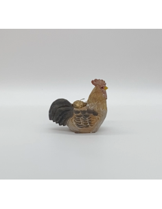 Poule décorative en bois
