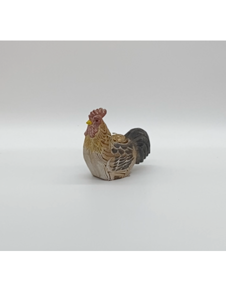 Poule décorative en bois