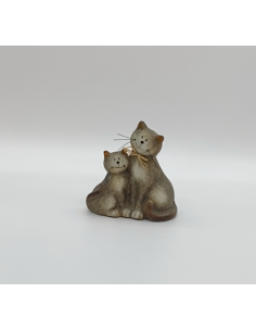 Figurine de deux chats