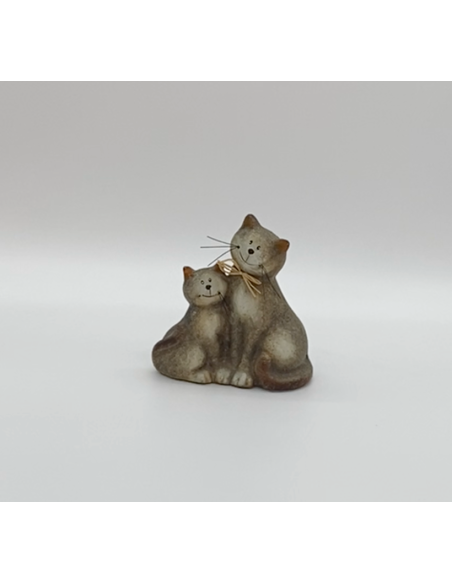 Figurine de deux chats